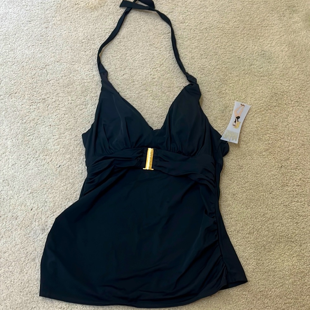 NEW SPANX Halter Bathing suit Top
